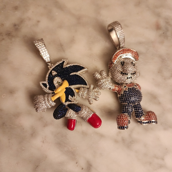 Assorted Rhinestone Pendants - Picture 6 of 7